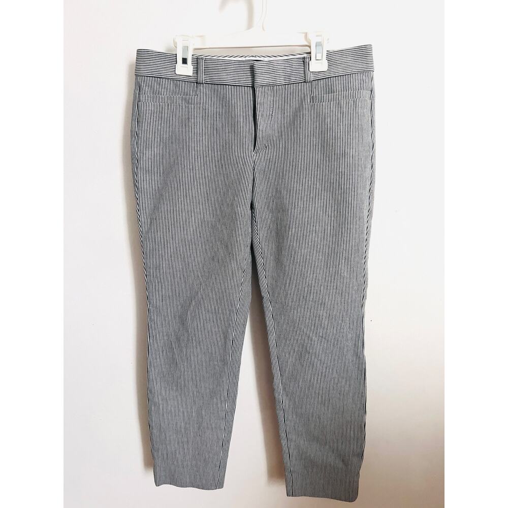 Banana Republic Cropped seersucker pant size 4 Like New